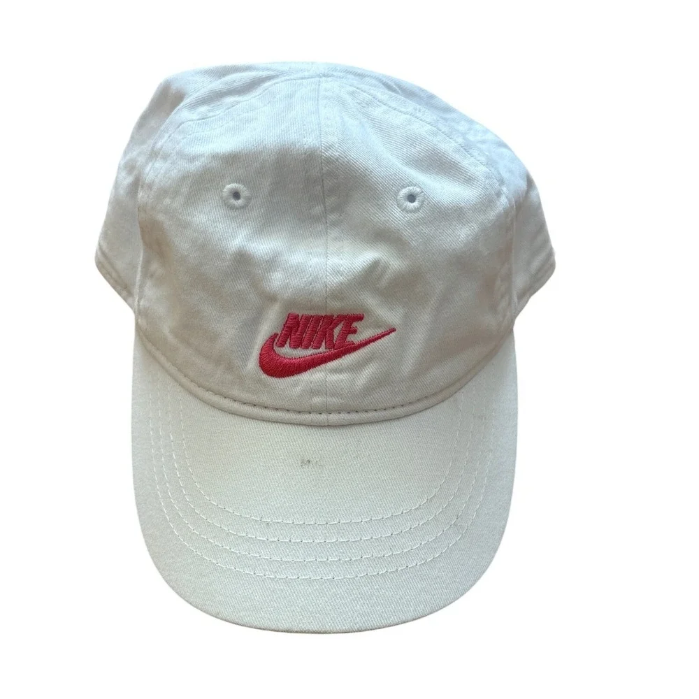Nike Baseball Cap Toddler‎ White Good Embroidered Logo Hat SIZE Toddler